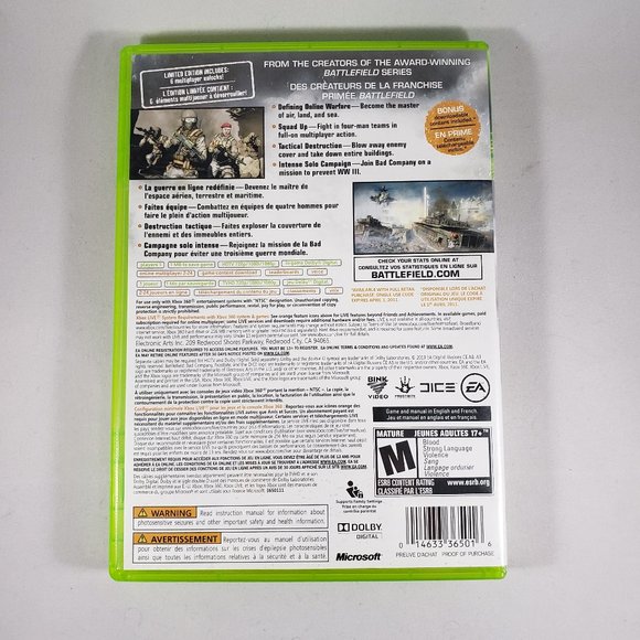 Battlefield: Bad Company 2 (Microsoft Xbox 360, 2010) 366 product ratings - Picture 2 of 5